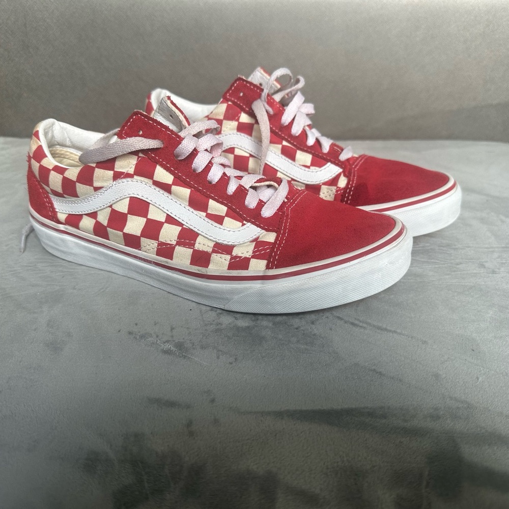 OLD SKOOL VANS RED CHECKERED